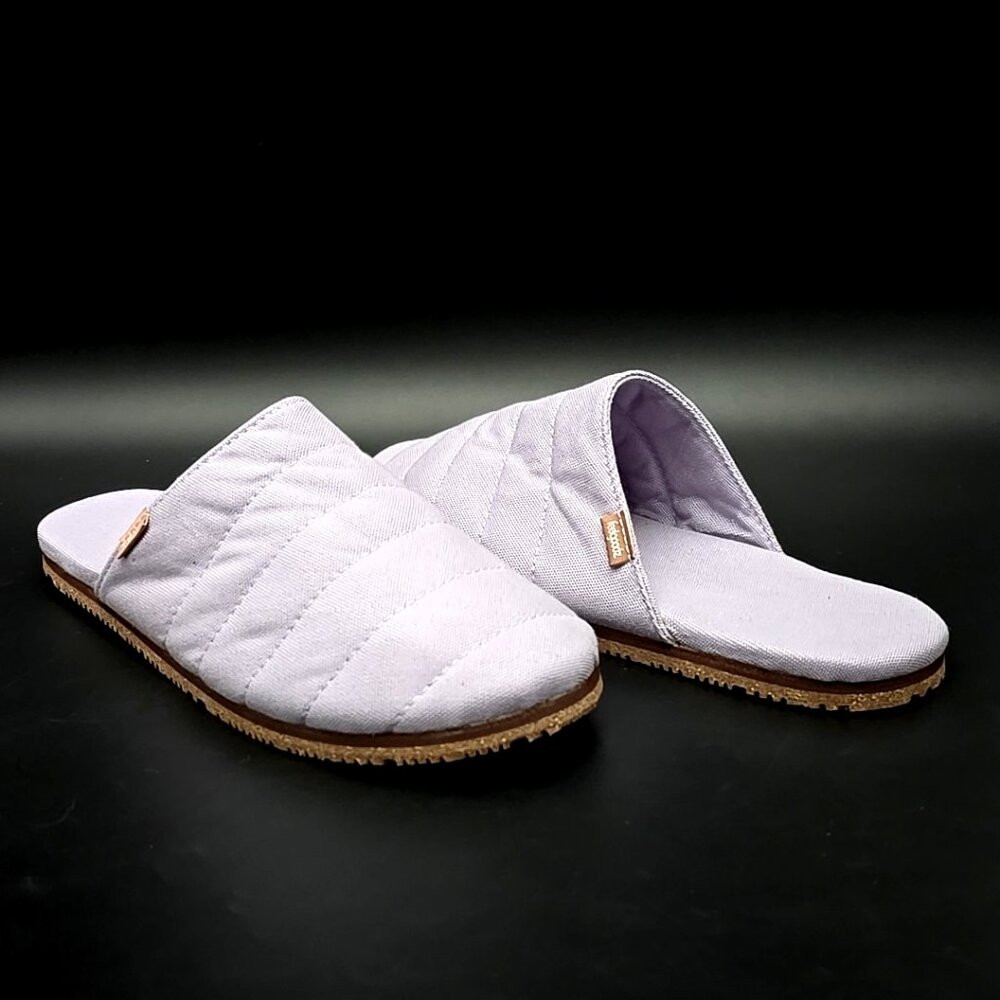Feelgoodz Artisan Purple Quilted Mule Indoor /Outdoor House Slippers Shoes 8 - 9 - Picture 3 of 12